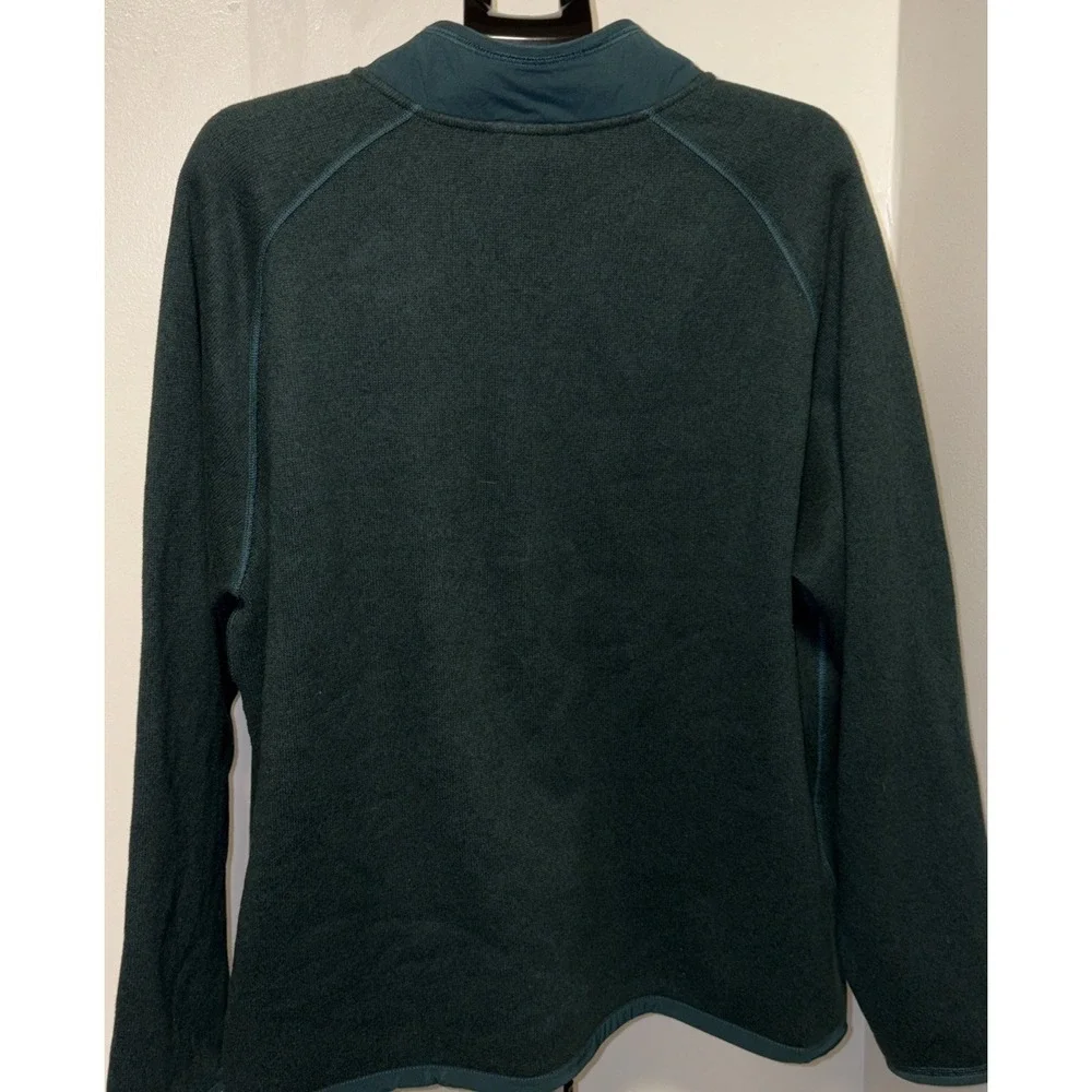 The North Face 1/4 Zip Pullover Men's Medium Olive Green Quarter Zip Fleece